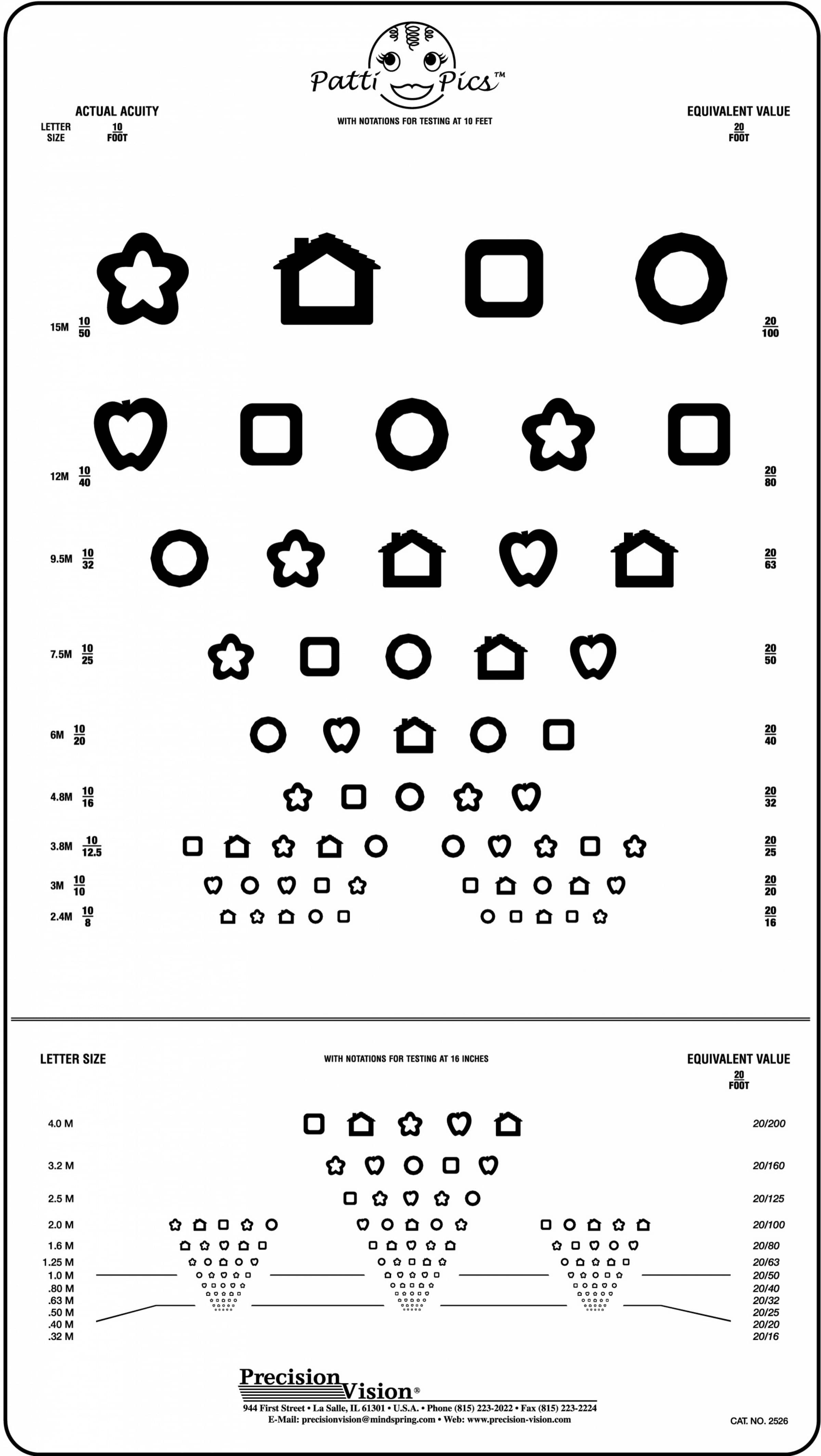 patti pics double sided split massvat near vision eye test double vision test chart