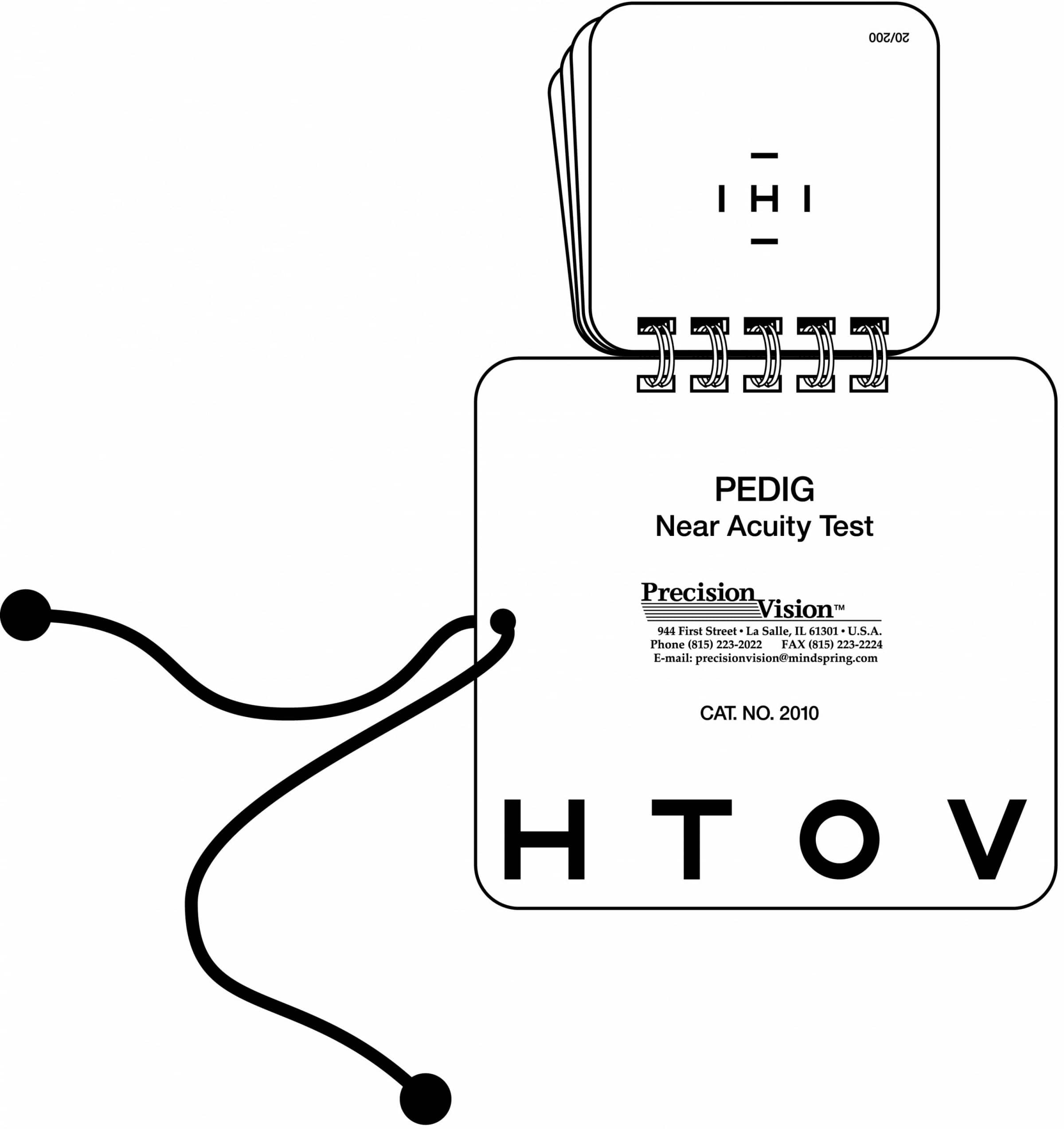hotv single symbol eye test book with interaction bars pediatric vision screening charts