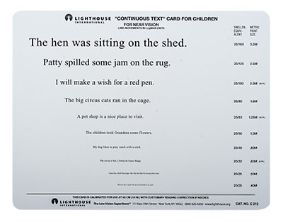 Lighthouse Vision Chart