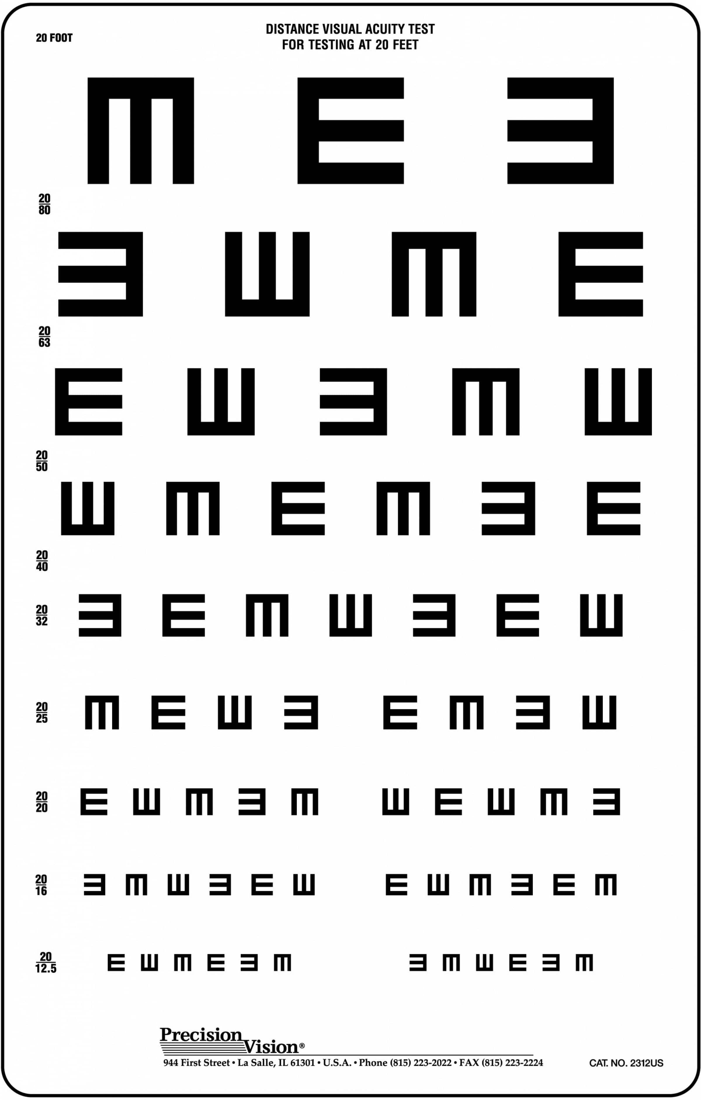 Vision Test Chart